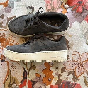 Nike Charcoal Black Platform Sneakers